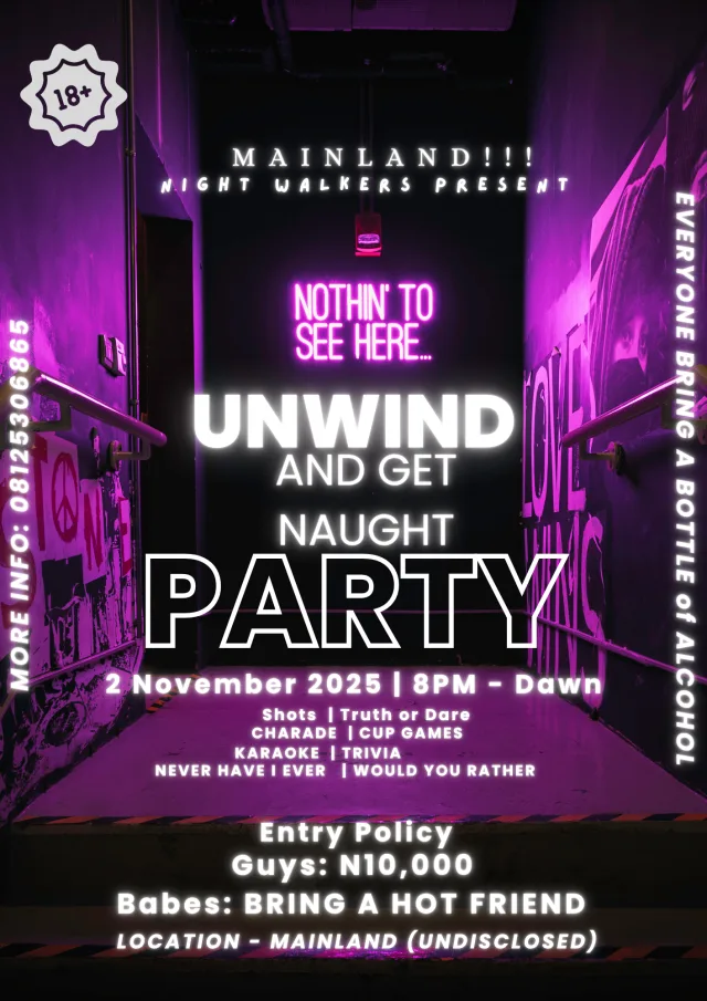 UNWIND...THE HOUSE PARTY